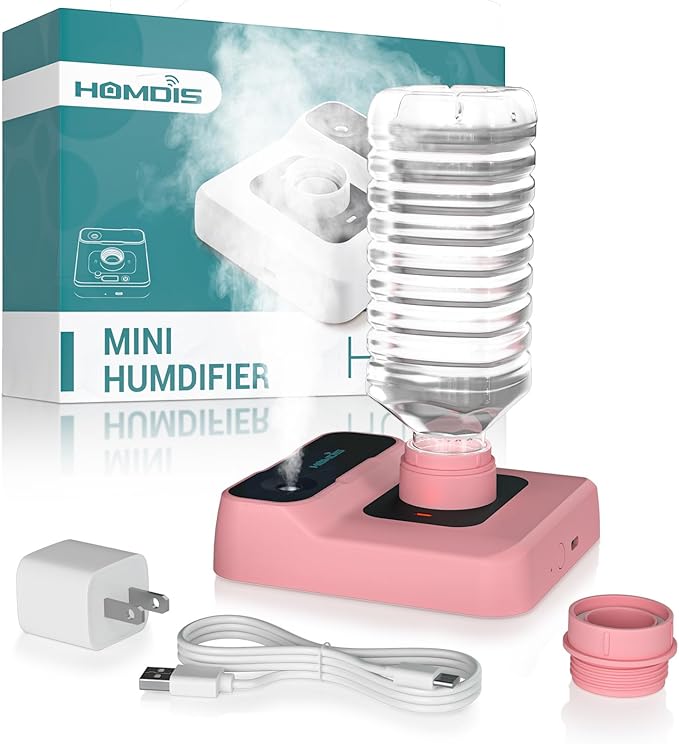 Travel Humidifier, Portable Small Humidifier by HOMDIS