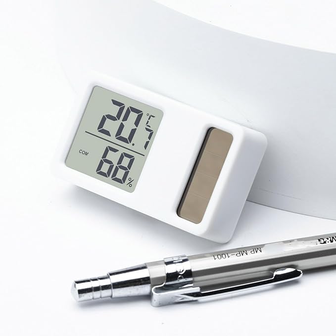Thermometers Hygrometer Solar Power Desktop Temperature Humidity Meter Gauge - Image 7