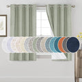 PrinceDeco Sage 100% Blackout Curtains 54" Long Blackout Curtains by PrinceDeco