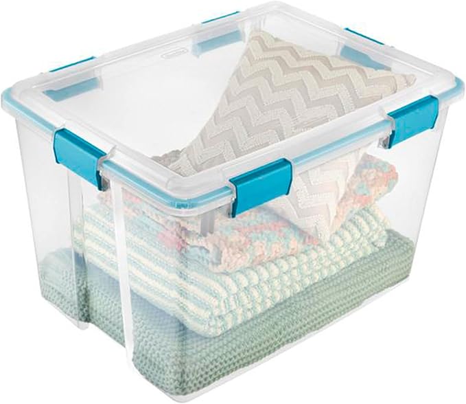 Sterilite 80 Qt Gasket Box, Stackable Storage Bin - Image 5