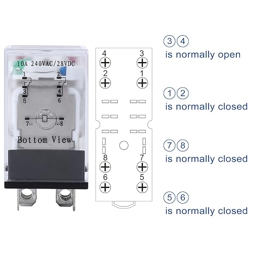 2PCS Electromagnetic Power Relay, 8-Pin 10A 12 AC Relay Coil - Image 5