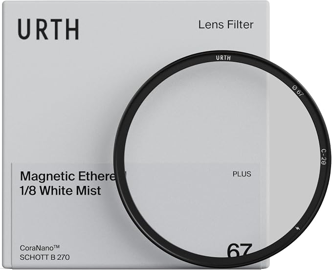 Urth 55mm Magnetic Ethereal White Mist ⅛ Diffusion Lens Filter — Cinematic by Urth