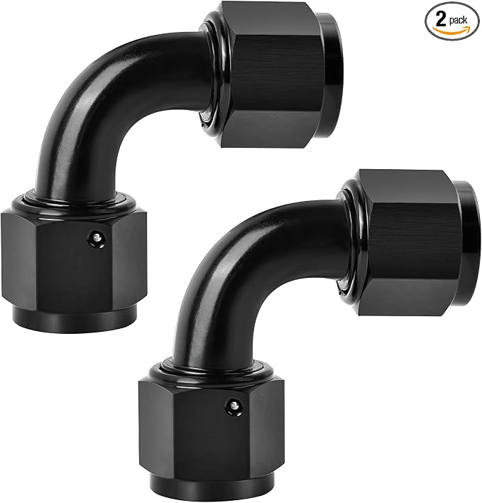 EVIL ENERGY 12AN Female to 12AN Female 90 degree Swivel Coupler Fitting Union by EVILENERGY