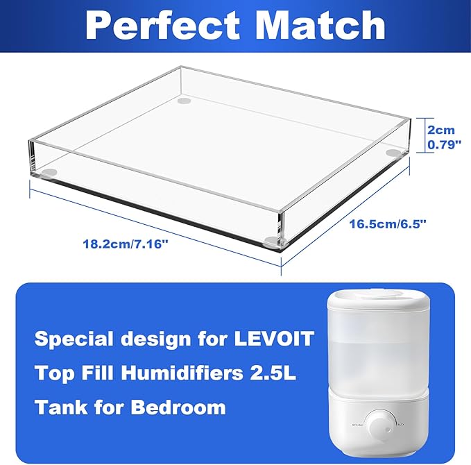 Homakover Acrylic Humidifiers Tray - Image 2