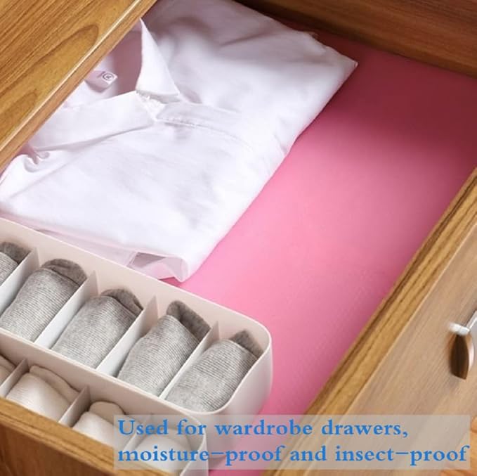 Shelf Liner, Drawer Liners for Kitchen, Non Adhesive Water Resistant, Strong - Image 2