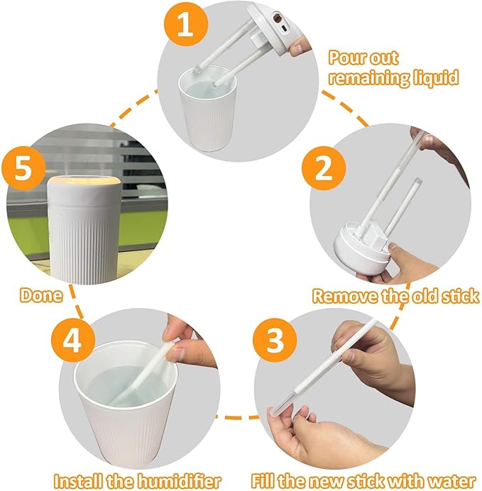 60PCS Humidifier Stick Filter Refill - 6In Humidifier Filter Sticks Air - Image 5