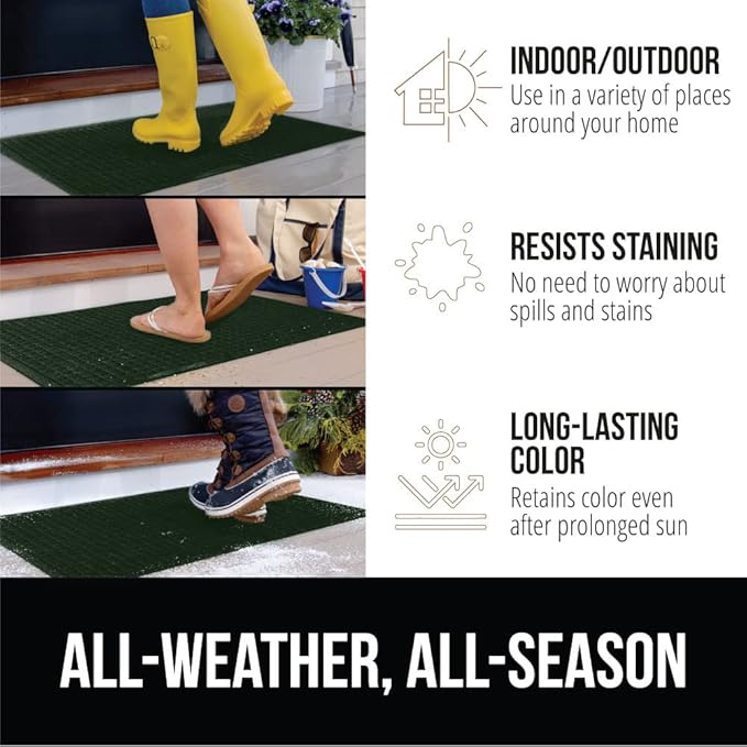 GORILLA GRIP Front Door Mat, Indoor Outdoor Ultra Absorbent HydroAbsorb Doormat - Image 6
