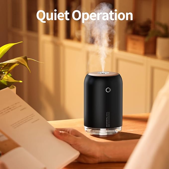SmartDevil Portable Mini Humidifier, 500ml Desk Plant Humidifier, USB Personal - Image 3