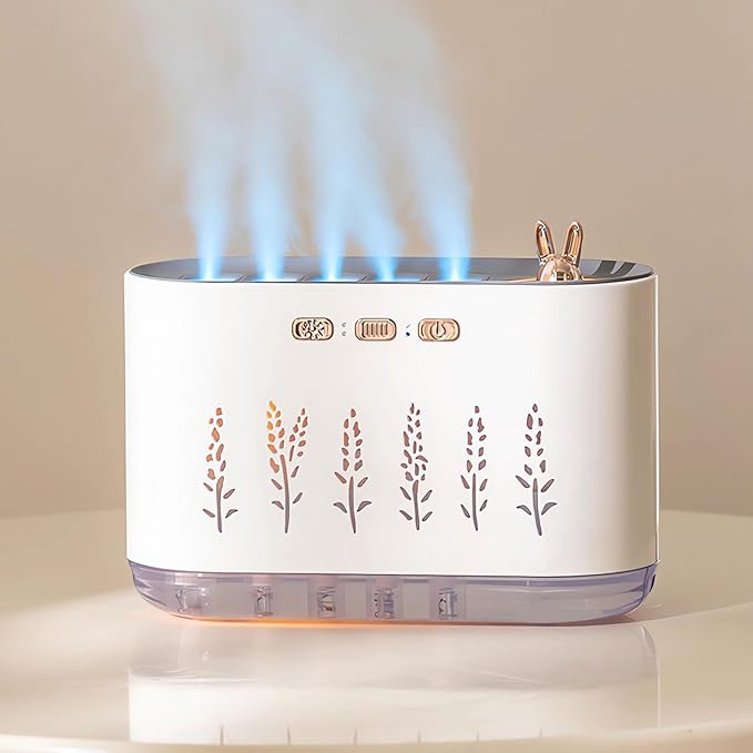 5 Nozzle Cool Mist Humidifier, Music-Sensing Humidifier Diffuser by WREWING