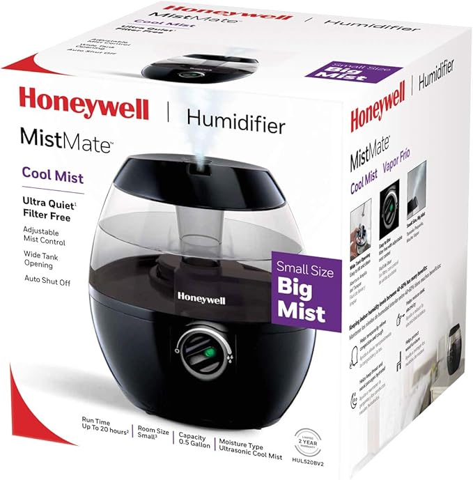 Honeywell HUL520B Mistmate Cool Mist Humidifier Black - Image 2