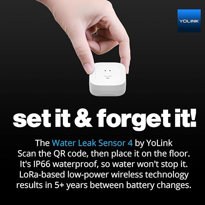Water Leak Sensor 4 with 105dB Audio Alarm 3-Pack, Email & Push Notifications - Image 8