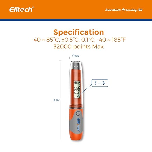 Elitech USB Temperature Data Logger Reusable Digital Recorder Medical - Image 5