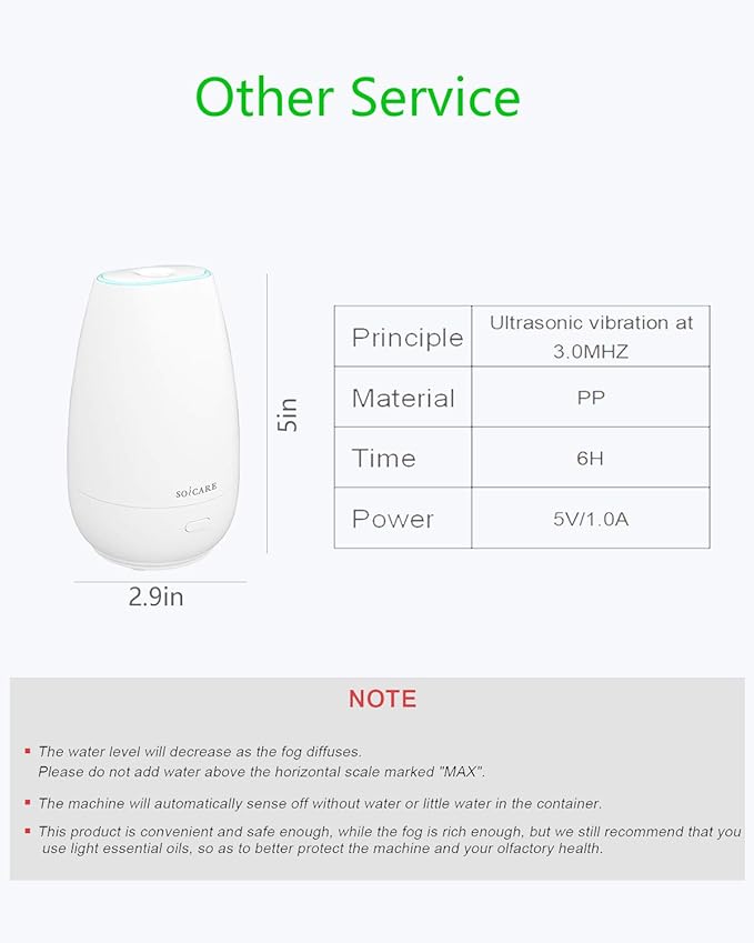 SOICARE Car Diffuser, Small Portable Car Essential Oil Diffuser - Image 6