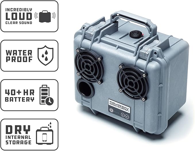 DemerBox: Waterproof, and Rugged Outdoor Bluetooth Speakers. Loud Sound - Image 4