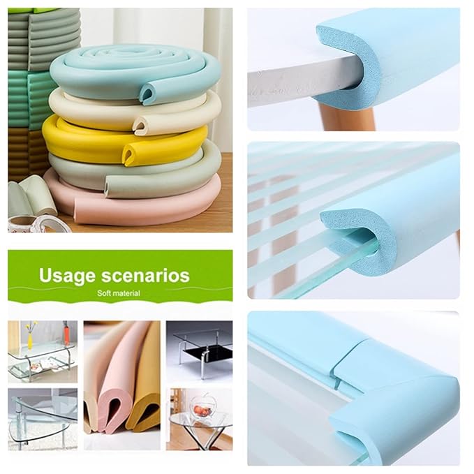 M2cbridge U Shape Extra Thick Furniture Table Edge Protectors Foam 6.5 Ft - Image 3
