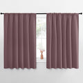 NICETOWN Blackout Curtains for Bedroom, Dry Rose, 1 Pair, 70 by 63-inch by NICETOWN