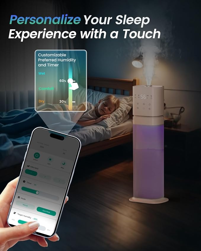 Smart Humidifier Large Room, 2.1Gal/8L Humidifiers - Image 7