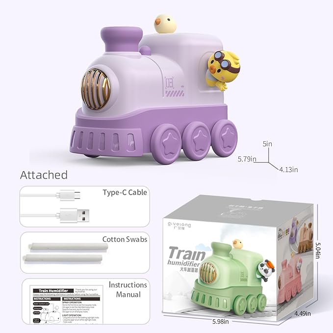 Portable Mini Humidifier, 300ml USB Desktop Personal Cool Mist Small Humidifiers - Image 2