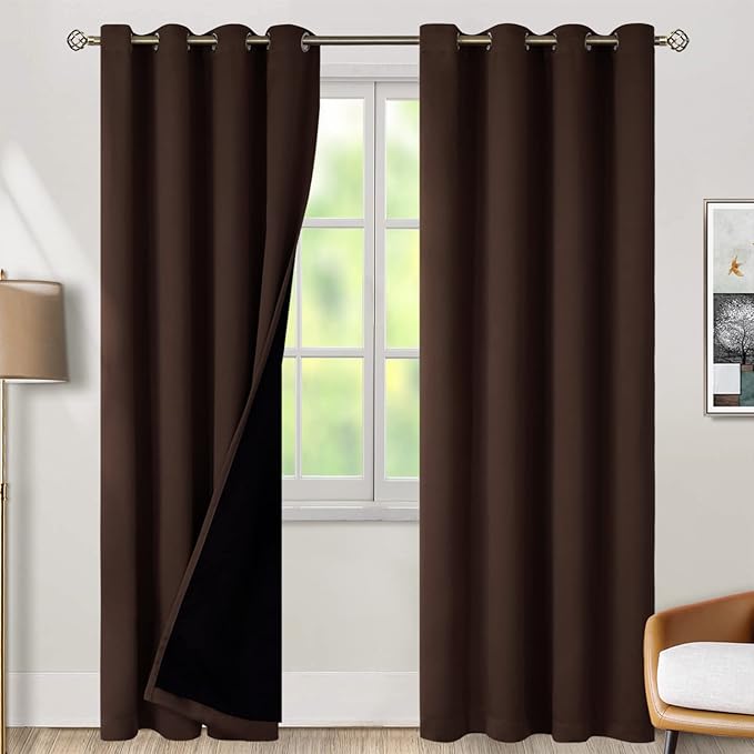 BGment 100% Blackout Curtains for Bedroom Window 84 Inch Length 2 Panels Set by BGment