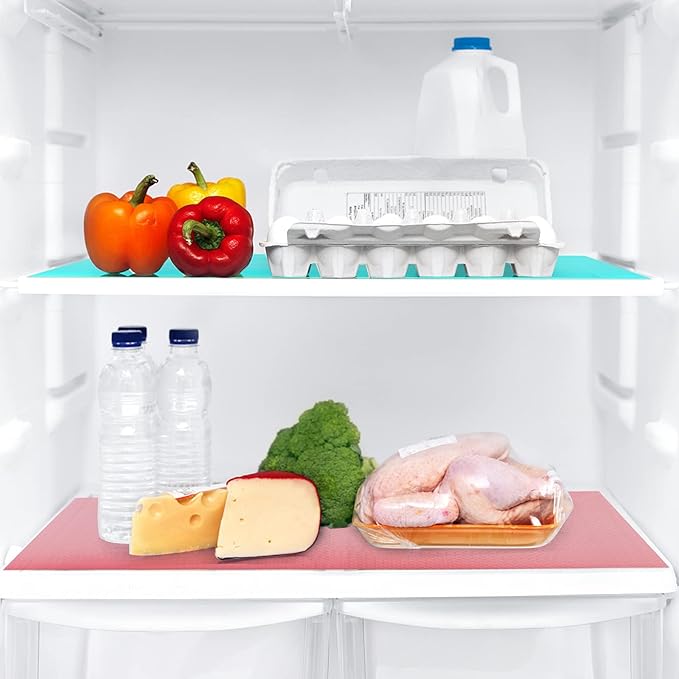 8 Pcs Refrigerator Liners, Fridge Liner and Mats Washable, Refrigerator Shelf - Image 2