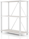 Homes: Inside + Out Apexa Modern 3-Tier Wide Shelving Units, Collectibles by HOMESInsideOut