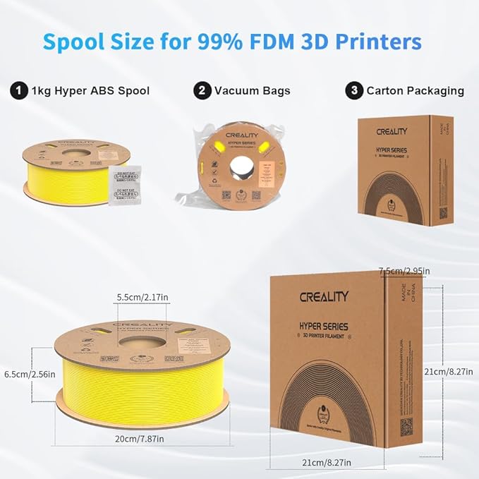 Creality Hyper ABS Filament 1.75mm, 3D Printer Filament ABS - Image 7