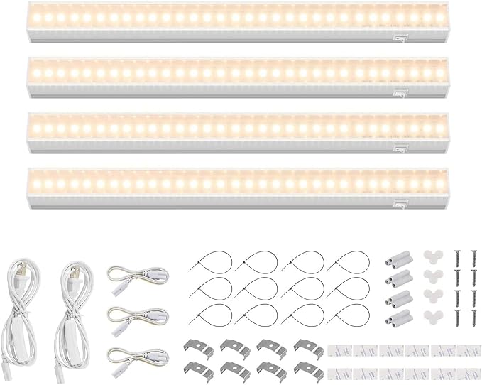 Barrina Grow Lights for Indoor Plants, Full Spectrum Sunlight, 1FT White Cover by Barrina