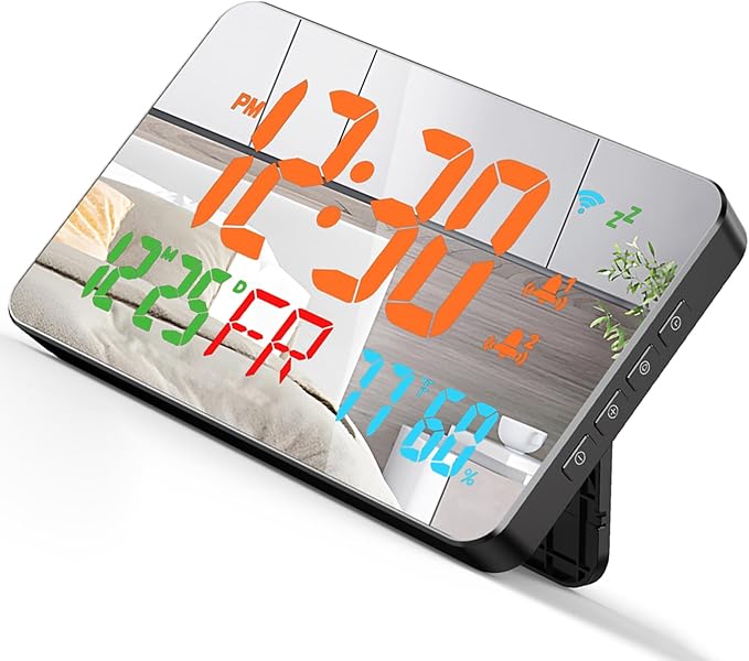 for Tuya WiFi Temperature Humidity Clock, Large LED Display - Image 3
