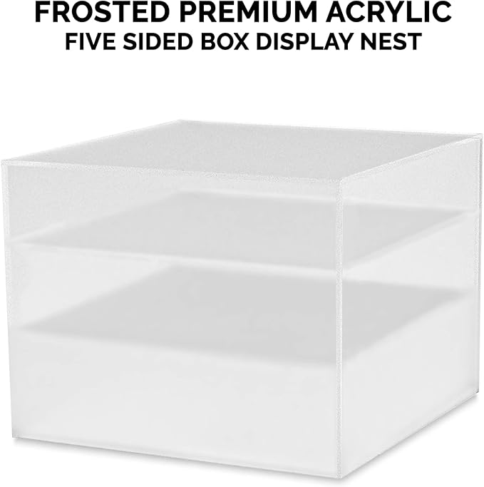 Acrylic Display Riser Boxes Frosted 3 Piece Retail Product Riser 2" - Image 7
