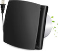 4in Black Bathroom Exhaust Fan for Window, 55CFM IPX4 ABS Plug-in Extractor Fan by HoseVary