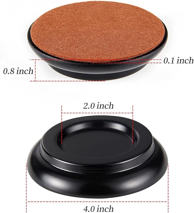 Piano Caster Cups Leg Floor Protectors WOGOD Upright Piano Caster Cups Felt - Image 5