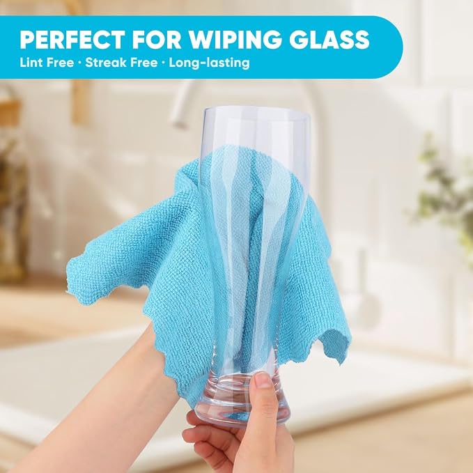 Orighty Microfiber Cleaning Cloths, 50 Pack Microfiber Towels Bulk, Ultra-Soft - Image 2