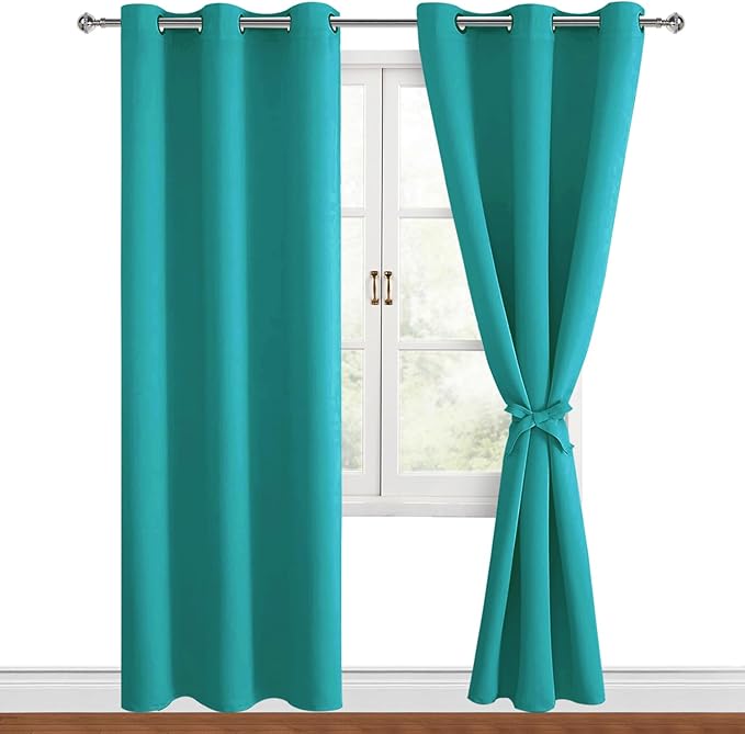 Hiasan Blackout Curtains for Bedroom, 38 x 84 Inches Long by Hiasan