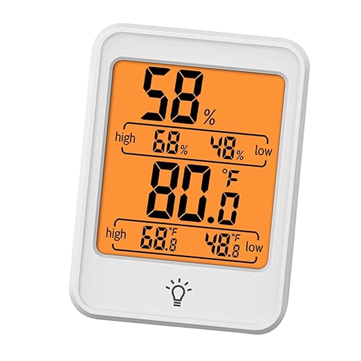 Digital Hygrometer Temperature Meter, Large Screen Battery Powered Indoor - Image 7