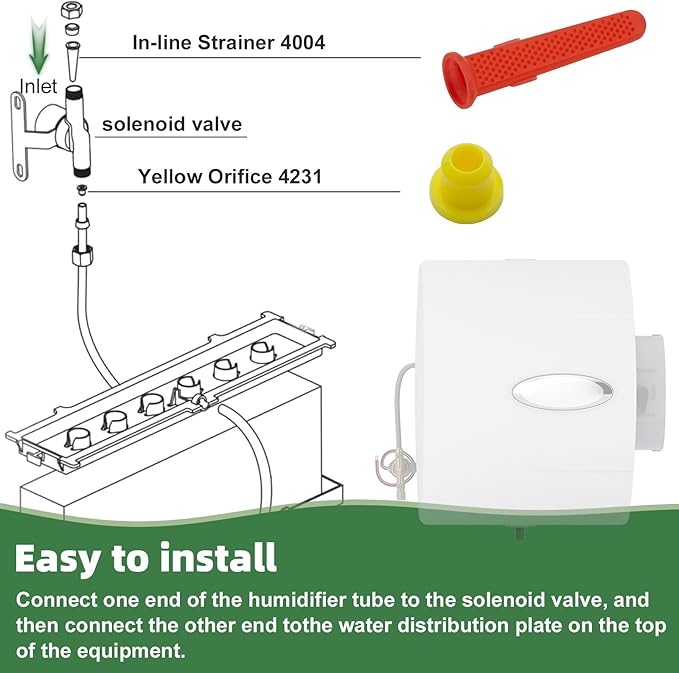 Replacement Humidifier Yellow Orifice 4231, Parts Drain Type in Line Strainer - Image 4