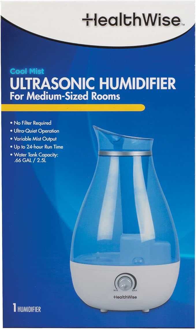 HealthWise Cool Mist Ultrasonic Humidifier | - Image 2
