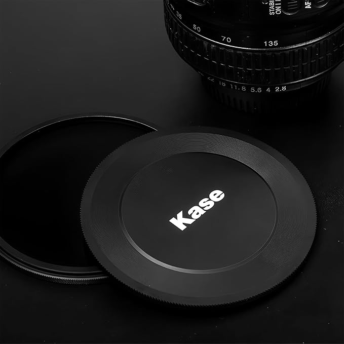Kase 49mm Front Lens Cap, Magnetic CNC Aluminum + Optical Glass, Quick Press-On - Image 4