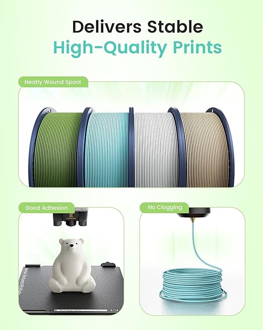 Matte PLA Filament 1.75mm, 1kg SUNLU 3D Printer Filament, Smooth Matte Finish - Image 6