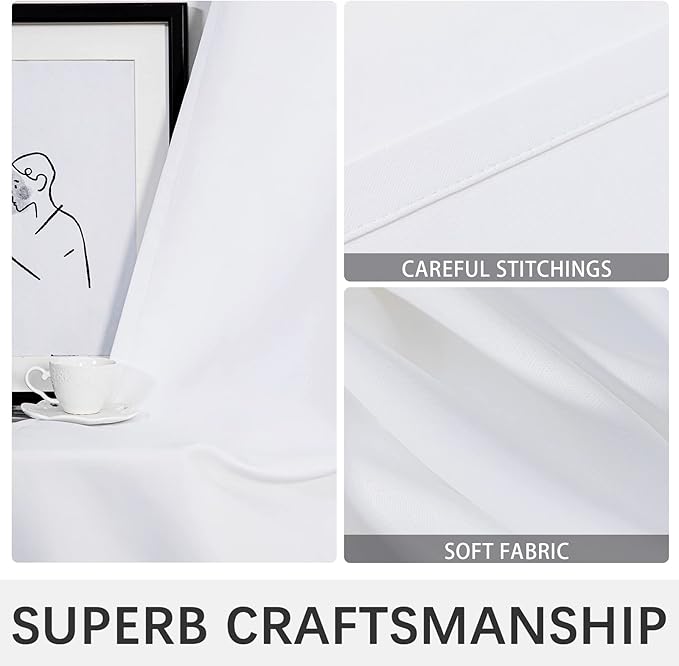 MYSKY HOME White Bedroom Curtains - Image 6