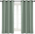NICETOWN Greyish Green Blackout Curtain Window Drape Panel Noise Reducing Solid by NICETOWN