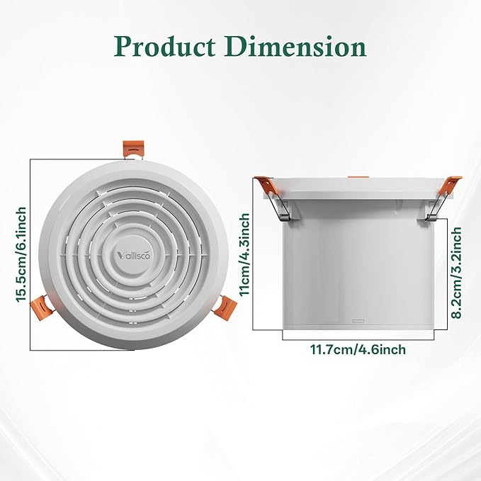4" Bathroom Exhaust Fan, 1.0 Sones Ideal Ventilation - Image 7