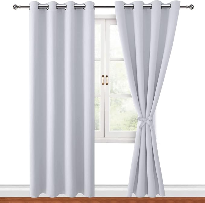 Hiasan Blackout Curtains for Bedroom, 52 x 84 Inches Long by Hiasan