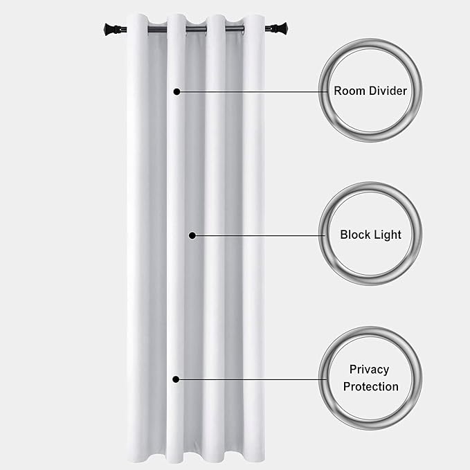 DWCN Total Privacy Room Divider Blackout Curtain - Image 4