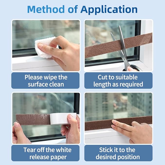 Moisture Absorbent Tape for Window Sill Brown Condensation Drip Strip Reusable - Image 8