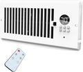 4"x10" Vent Register Booster Fan, Strong Steel Panel, Ultra-Quiet, Built-In by DDPow