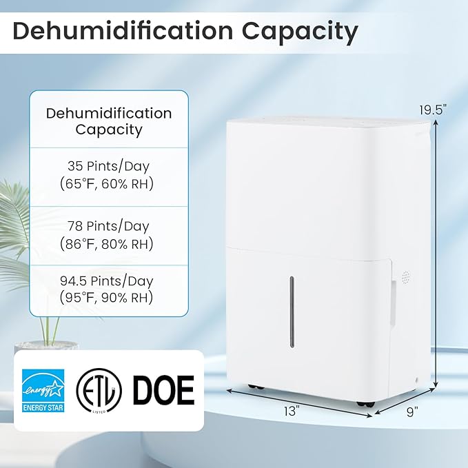 DORTALA 65 Pints Energy Star Dehumidifier - Image 7