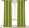 NICETOWN Green Curtain for Bedroom 84 inches Window Treatment Thermal Insulated by NICETOWN