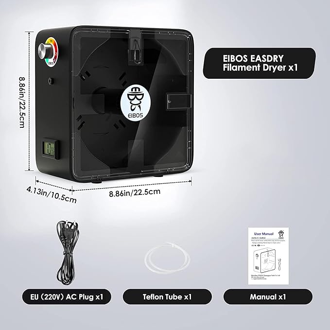 【EIBOS Official】 3D Printer Filament Dryer Easdry, 3D Printer Filament Dry Box - Image 9