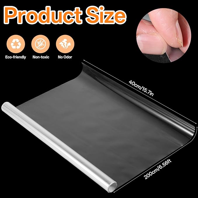 Clear Wall Protector, Non Adhesive Electrostatic Clear Contact Paper Door - Image 2