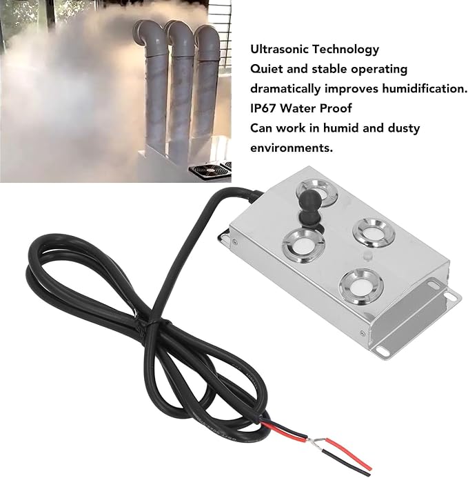 Eujgoov 4-Head Ultrasonic Mist Maker Fog Humidifier 45-48V - Image 6